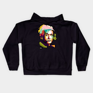 Einstein In Pop Art Kids Hoodie